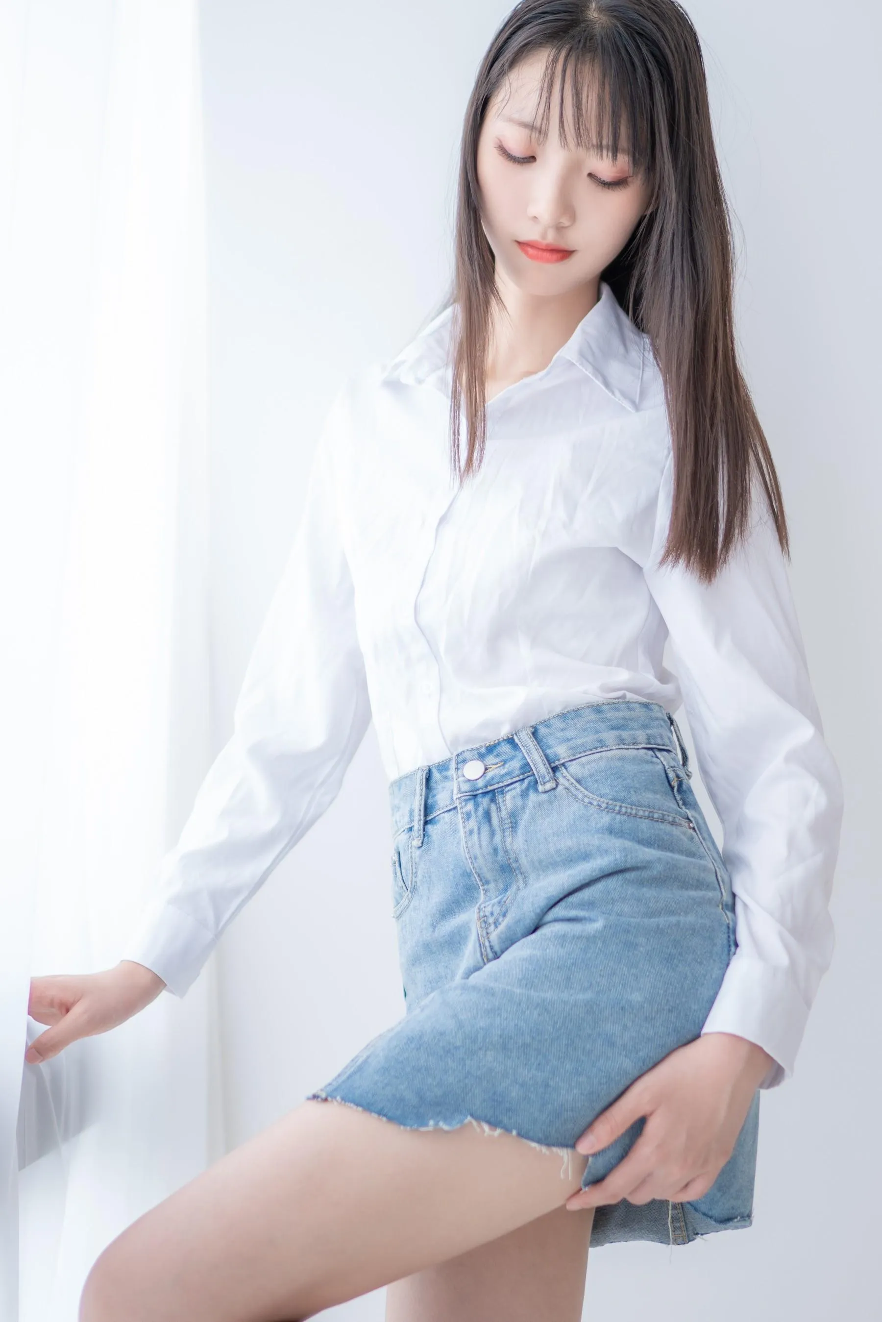 西瓜少女 NO.023 衬衫牛仔裙 [62P]插图2